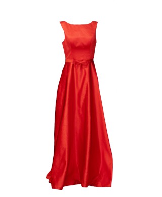 VESTIDO CAROLINA LARGO ROJO   X&M