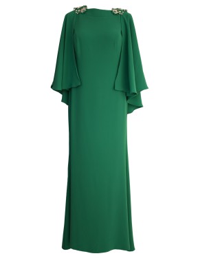 VESTIDO VIV  LARGO VERDE
