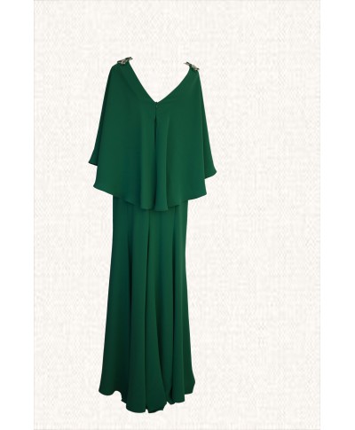 VESTIDO VIV  LARGO VERDE