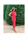 VESTIDO DIANA   MIDI CELESTE   DIVARO
