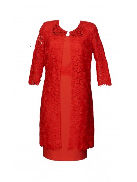 VESTIDO TEEN  CORTO  ROJO    