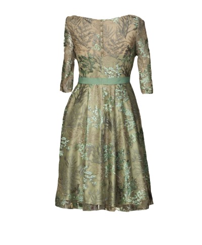 VESTIDO NUEVA   VERDE MIDI   CABOTINE