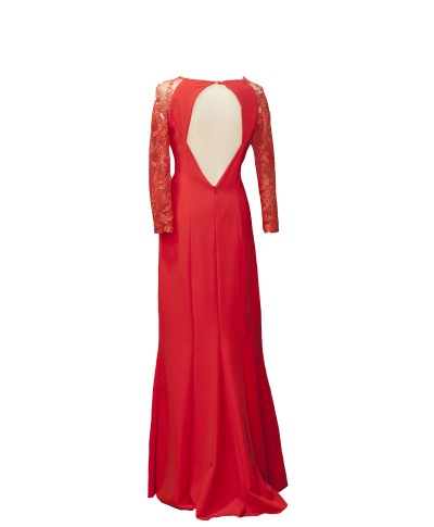 VESTIDO FUJILIANA  LARGO ROJO   X&M
