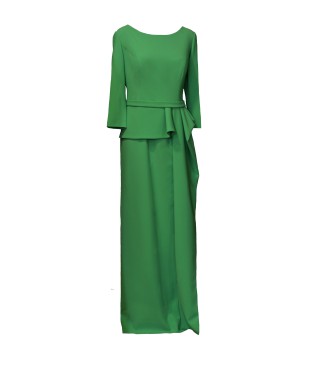 VESTIDO MOSS  LARGO VERDE 