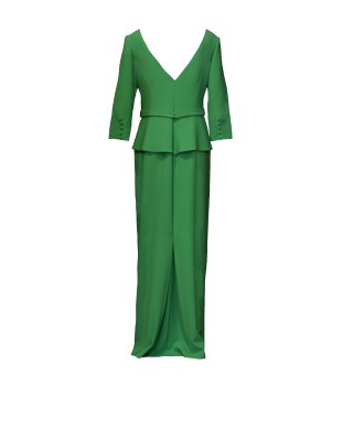 VESTIDO MOSS  LARGO VERDE 