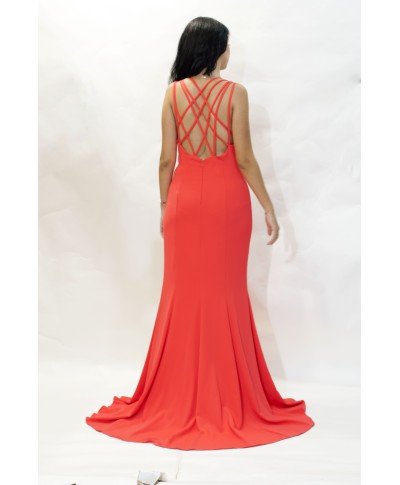 VESTIDO GAIA   LARGO ROJO    CABOTINE