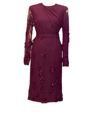 VESTIDO KIRON MIDI MORADO  VICTORIA
