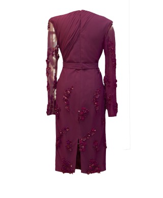VESTIDO KIRON MIDI MORADO  VICTORIA