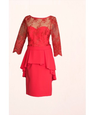 VESTIDO FENDI  MIDI CORAL  ESPERANZA GARCIA