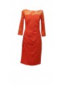 VESTIDO DEVA  MIDI ROJO     J GRANADOS