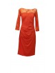 VESTIDO DEVA  MIDI ROJO     J GRANADOS