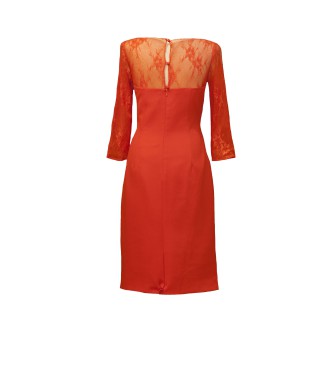 VESTIDO DEVA  MIDI ROJO     J GRANADOS