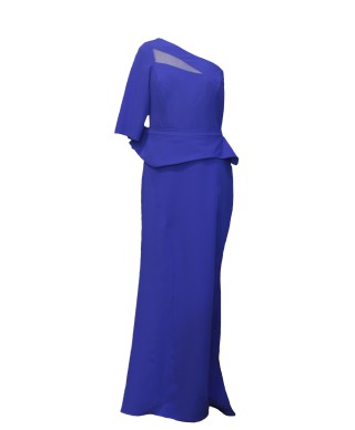 VESTIDO SASHA  LARGO AZUL   NURIBEL