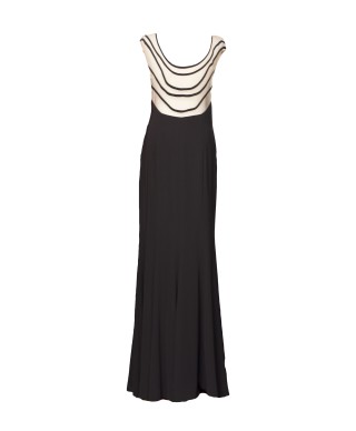 VESTIDO CRIS  LARGO NEGRO  CABOTINE