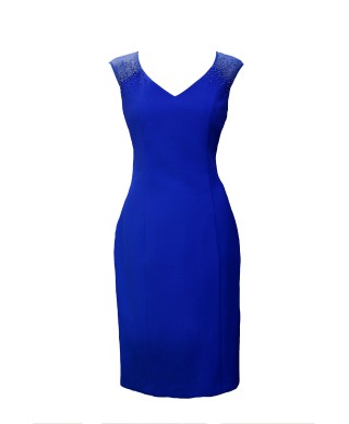 VESTIDO VICKY  CORTO AZUL KLEIN  CABOTINE