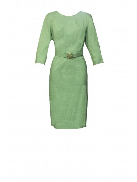 VESTIDO TAILOR  MIDI VERDE  NURIBEL