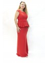 VESTIDO BEJARIN LARGO ROJO   ESPERANZA GARCIA