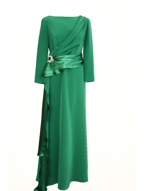 VESTIDO ALBA LARGO VERDE