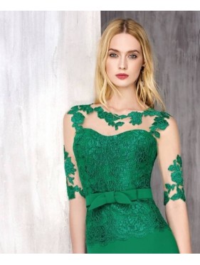 VESTIDO CORDOBA LARGO VERDE