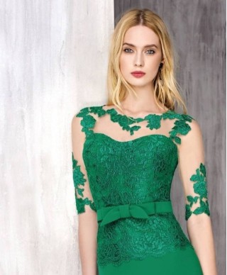 VESTIDO CORDOBA LARGO VERDE