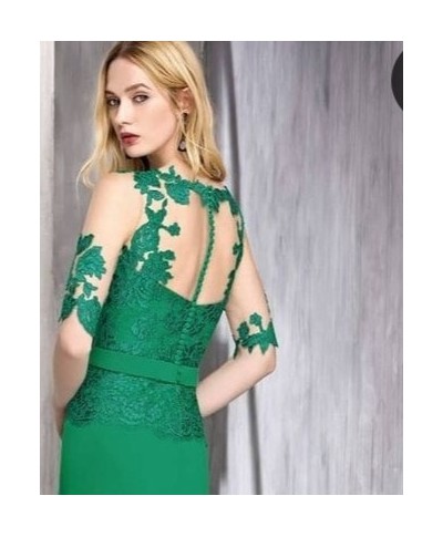 VESTIDO CORDOBA LARGO VERDE