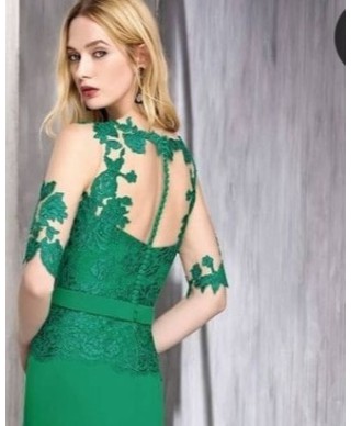 VESTIDO CORDOBA LARGO VERDE