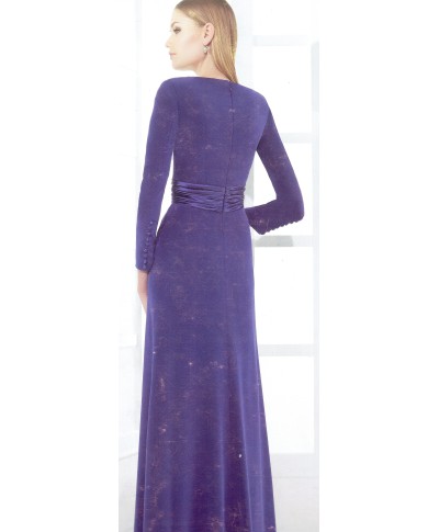 VESTIDO CANALES  LARGO AZUL KLEIN