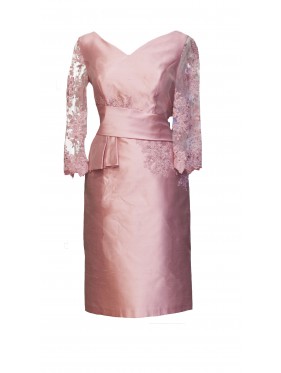 VESTIDO SEVILLA MIDI ROSA 
