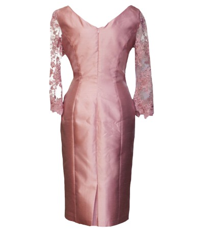 VESTIDO SEVILLA MIDI ROSA 