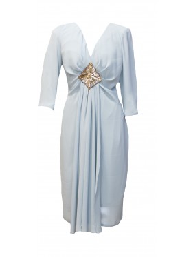 VESTIDO LEA  CORTO CELESTE    ROLE MOLE