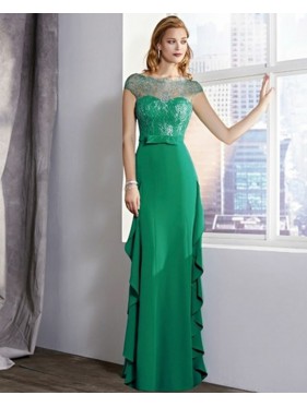 VESTIDO VENUS  LARGO VERDE