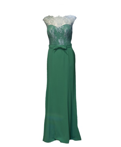 VESTIDO VENUS  LARGO VERDE