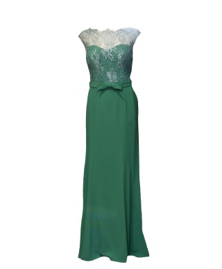 VESTIDO VENUS  LARGO VERDE