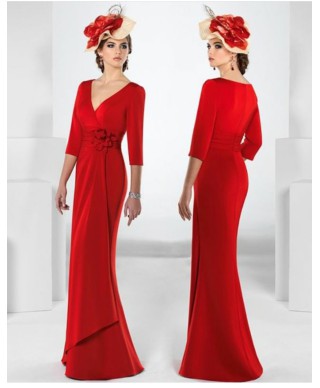 VESTIDO KIRON  LARGO ROJO  
