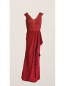 VESTIDO SOL LARGO GRANATE   MGNY