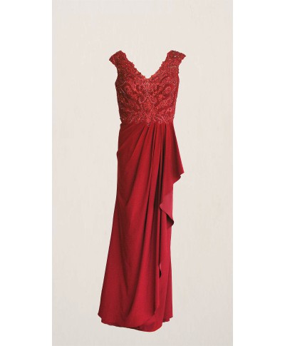 VESTIDO SOL LARGO GRANATE   MGNY