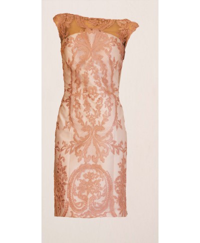 VESTIDO CON CHAQUETA  CORTO ROSA 