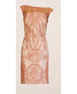 VESTIDO CON CHAQUETA  CORTO ROSA 