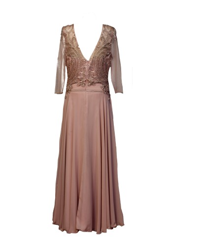VESTIDO GRAZIELE  LARGO ROSA   EVASSE