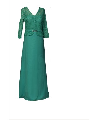 VESTIDO PATRICI LARGO VERDE   NATIVIDAD JIMENEZ