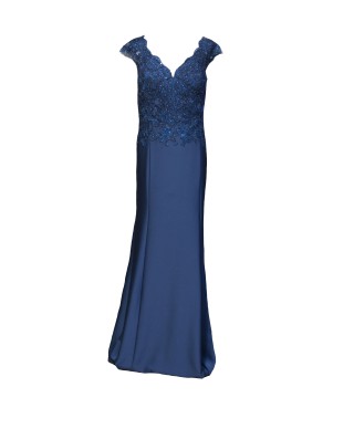 VESTIDO GISELE LARGO VERDE AGUA 