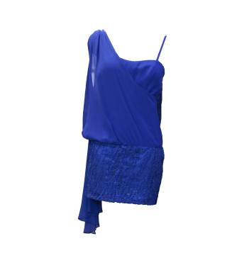 VESTIDO SELENA  CORTO  AZUL KLEIN CABOTINE