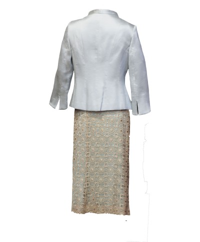 CONJUNTO DE FALDA Y CHAQUETA        MIDI   CELESTE   MOURIÑO CONJUNTO DE FALDA Y CHAQUETA        MIDI   CELESTE   MOURIÑO