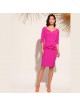 VESTIDO ROSA MIDI ROSA  ROLE MOLE