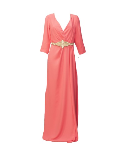 VESTIDO GRAZIELI   LARGO GRANATE   MANILA