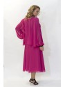 VESTIDO CILLIAN  MIDI  FUCSIA 