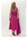 VESTIDO CILLIAN  MIDI  FUCSIA 