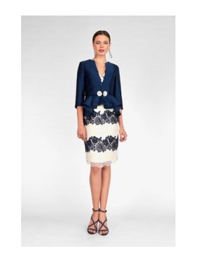 VESTIDO CON CHAQUETA  CORTO  MARIA LAGO