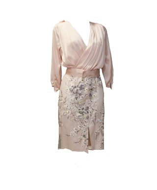 VESTIDO ARIANA  CORTO ROSA  MARIA LAGO