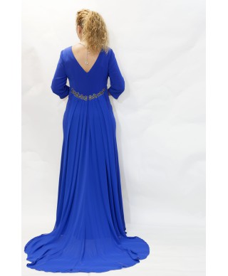 VESTIDO LISBOA  LARGO AZUL KLEIN   ESTHEFAN